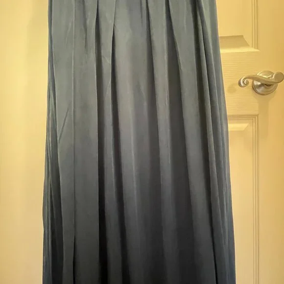 Womens R&M Richards Capelet Rhinestone Waisted Pleated Gown - Picture 7 of 16